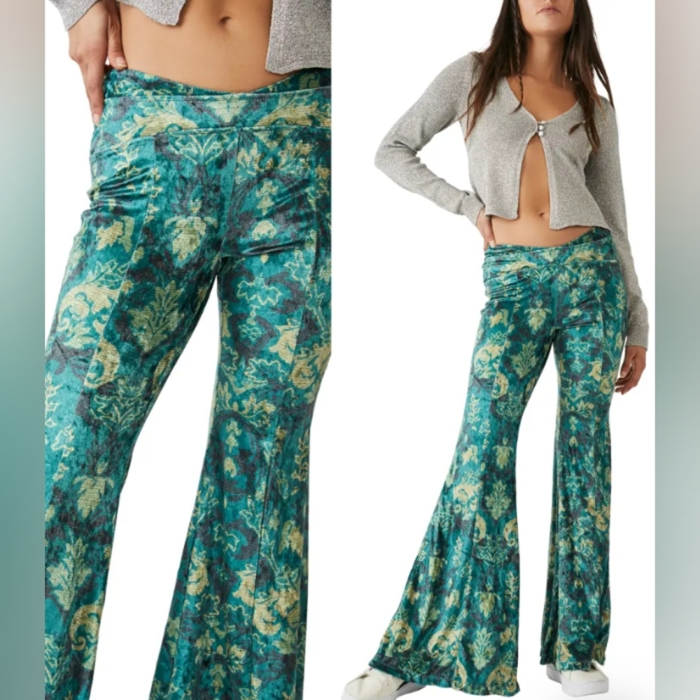 Brand New Free Peple Emerald Combo Pants